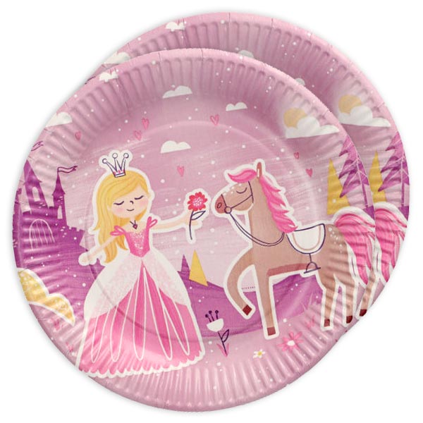 Partyteller Prinzessin im 10er Pack, Ø 23cm von Papstar