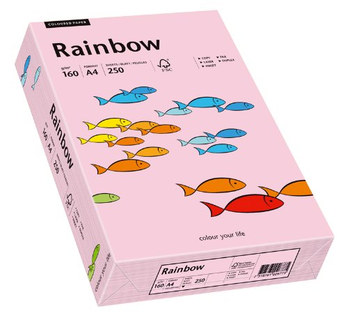 PAPYRUS 88042527 Multifunktionspapier Rainbow, A4, 160 g/qm hellrosa von Papyrus