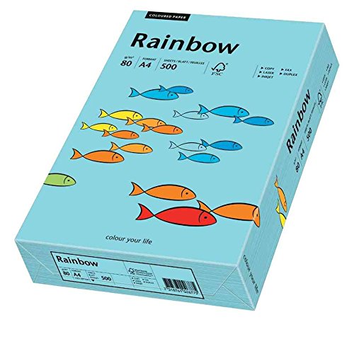 PAPYRUS Multifunktionspapier Rainbow, A4, mittelblau 88042717 von Papyrus