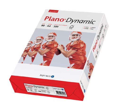 Papyrus 88027684 Druckerpapier PlanoDynamic 80 g/m², A4, 4-fach gelocht 500 Blatt weiß von Papyrus