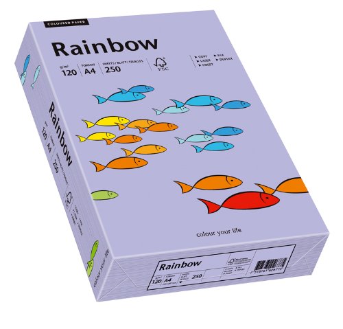 Papyrus 88042568 Druckerpapier Rainbow 120 g/m², A4 250 Blatt violett von Papyrus