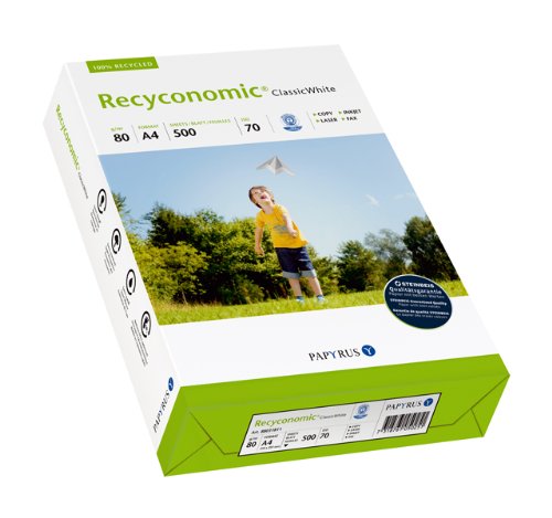 Papyrus Recyconomic Classic Multifunktionspapier DIN A4, 80 g, 2500 Blatt, weiß von Papyrus