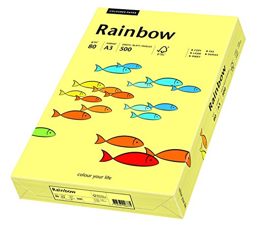 Papyrus Rainbow Pastell - A3, 80 g/qm, hellgelb, 500 Blatt von Papyrus