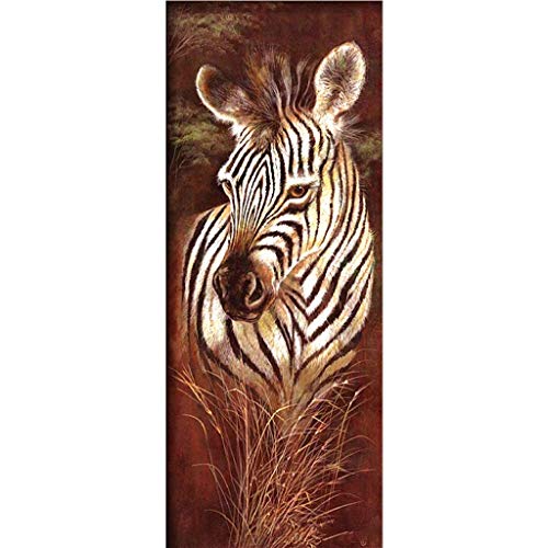 ParNarZar 5D Diamant Painting Set Zebra 40x105 cm mit runden Strasssteinen Voll-Leinwandbezug Handmade Art Craft DIY Kit Pattern von ParNarZar