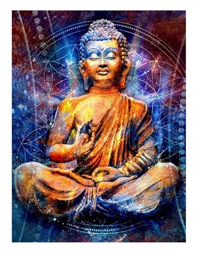 ParNarZar 5D Diamond Painting bilder - Gründer einer buddhistischen Sekte - 35x45cm Klein Runde Steine vollbild set für Küche, Speisesaal, Wohnstub, Schlafzimmer, Eingangshalle, Treppe von ParNarZar