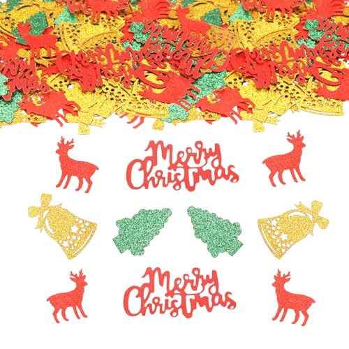 ParPix 100 Stück Weihnachten Streudeko Groß, Bunt Deko Konfetti, Glitzer Tischdeko, Merry Christmas Konfetti, Streudeko Confetti, Weihnachtsbaum Dekorationen ParPix 100 Stück Weihnachten Streudeko Groß, Bunt Deko Konfetti, Glitzer Tischdeko, Merry Christmas Konfetti, Streudeko Confetti, Weihnachtsbaum Dekorationen von ParPix