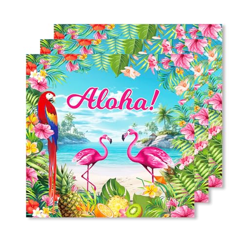 ParPix 20 Stück Motto Kindergeburtstag Servietten (Flamingo Hawaii) von ParPix