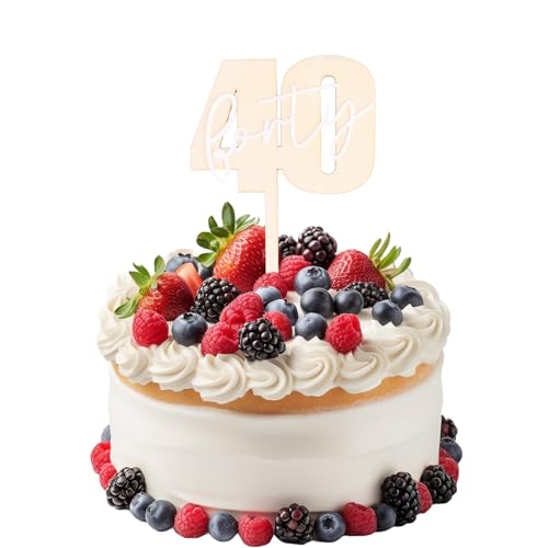 ParPix Happy Birthday Cake Topper (40 Jahre) von ParPix