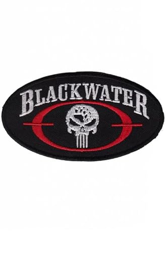 Patch Emblem, bestickt, zum Aufbügeln, Militär-Patch, Blackwater Blackwater Punisher 98 x 54 mm von Paraserbatoio.it