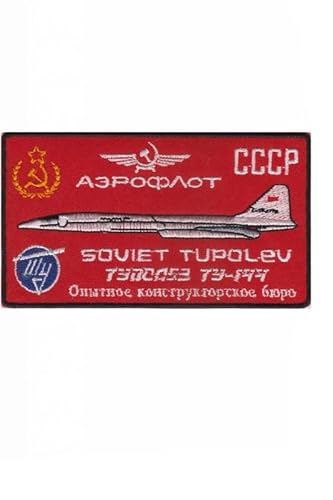 Patch Emblem, bestickt, zum Aufbügeln, Militärpatch, Armey Soviet Tupolev, cccp, russisch, Militär, 110 x 63 mm von Paraserbatoio.it