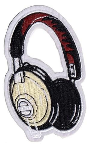 Patch Emblem Stickerei zum Aufbügeln - Patch Oldschool - dj dj headphones oldschool 62 x 90 mm von Paraserbatoio.it