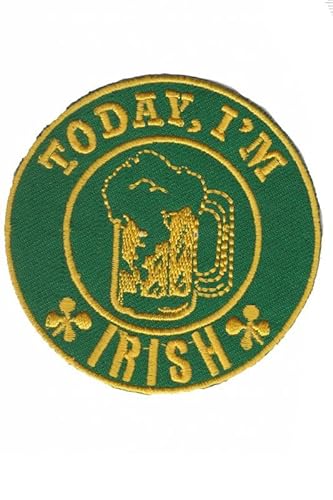 Patch Emblem bestickt, zum Aufbügeln – Flagge – Ireland today im irish 73 x 73 mm von Paraserbatoio.it