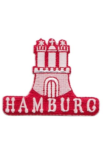 Patch Emblem bestickt zum Aufbügeln - Flagge - Burg Tor 85 x 67 mm von Paraserbatoio.it