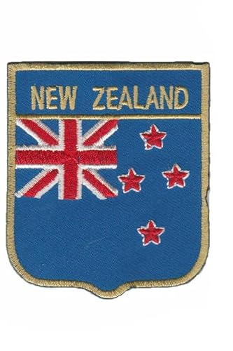 Patch Emblem bestickt zum Aufbügeln - Flagge - New Zealand New Zealand 62 x 72 mm von Paraserbatoio.it