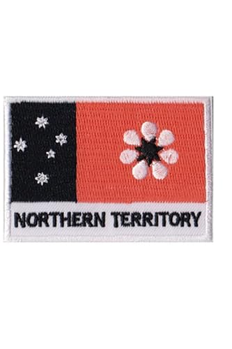 Patch Emblem bestickt zum Aufbügeln - Flagge - Northern Territory Flag 70 x 50 mm von Paraserbatoio.it