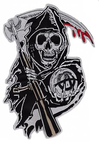 Patch Emblem bestickter Top, zum Aufbügeln - BIGPATCH - sons of anarchy sons of anarchy von Paraserbatoio.it