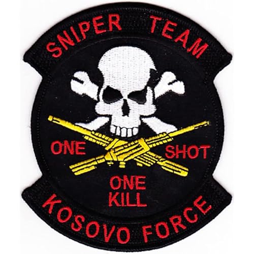 Sniper Team Kosovo Force Patch One Shot One Kill von Paraserbatoio.it