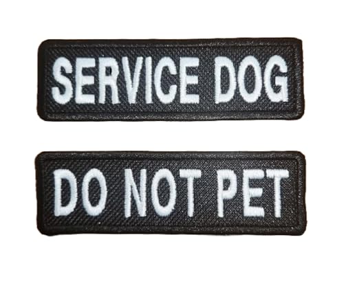 Aufnäher mit Aufschrift "Service Dog Do Not Pet", 2 Stück von Parazon