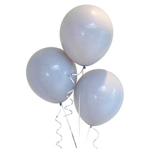 Beutel mit 100 grauen Latexballons, 30,5 cm von Parev