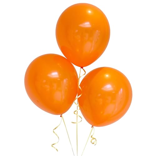 Beutel mit 100 orangefarbenen Latexballons, 30,5 cm von Parev