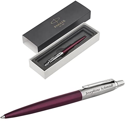 Parker- Exklusiver Kugelschreiber Modell JOTTER inkl. Gravur Lasergravur graviert neu CT 1953192 (Portobello Purple) von Parker-