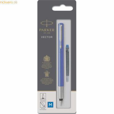 Parker Füllhalter Vector Standard Blau M Blister von Parker