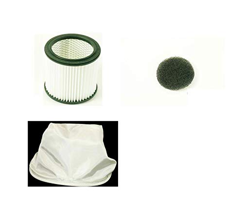 Parkside 3 Filter Set Aschesauger/Kaminsauger LIDL PAS500A1, PAS500B1, PAS500D2, PAS500D3 Vorfilter Luftfilter Faltenfilter Lamellenfilter PAS 500 A1 B1 D2 D3 von Parkside