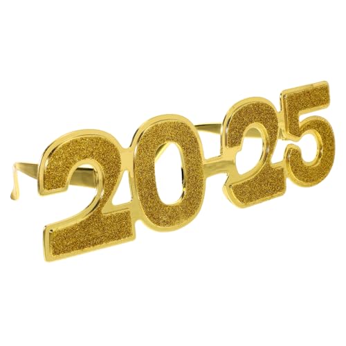 Parliky 1 Paar 2025 Brille Partyzubehör für das neue Jahr Frohes neues Jahr Brille 2025 Silvesterdekoration brillen faschingsbrille Leistungsrequisiten Kostümzubehör für das neue Jahr Stk von Parliky