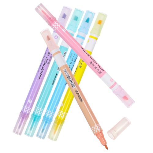 Parliky 1 Set Arbeit Scrapbook Marker Textmarker Lesezeichen Schulbuchmarker Kleine Buchmarker Markierungsstifte Ästhetische Marker Fluoreszierende Stifte Multifunktionsmarkierungsstift von Parliky