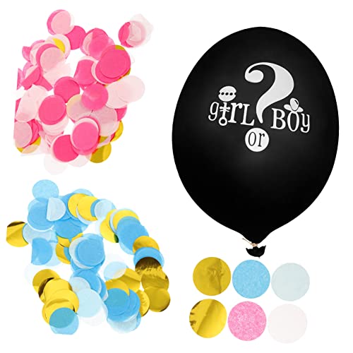 Parliky Riesen Ballons 1 Set Geschlecht Offenbaren Ballons Mit Konfetti Für Jungen Oder Mädchen Latexballons Zur Dekoration Von Gender Reveal Partys Ideale Party Dekorationen Für Besondere Anlässe von Parliky