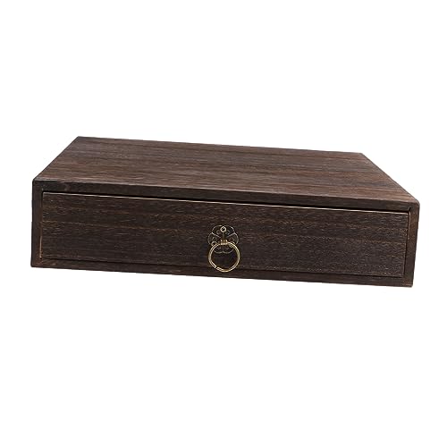 Parliky 2 Stk Tischschublade aus Massivholz Besteckschublade Schubladen-Organizer Schreibtisch Schubladenbox schreibtischschublade Desktop-Organizer aus Holz Desktop-Schublade aus Holz von Parliky