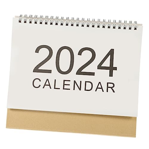 Parliky 2023 2024 Tischkalender 2024 Schreibtischkalender bürodeko mini calendar Standkalender Mini- Taschenkalender staffelei kreativer Stehender Papier von Parliky