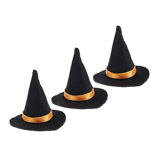 Parliky 3St Halloween-Hexenhut Flaschenverschluss halloween costume Halloween-Partydekoration Halloween DIY Bastelzubehör Weinflaschen Mini-Schnapsflaschen Halloween-Raumdekoration gefühlt von Parliky