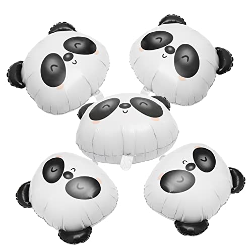 Parliky 5 Stück Panda Ballon Dekorativer Ballon Dekorativer Party Ballon Panda Tischdekoration Party Dekoration Panda Folienballon Neuheitsballon Party Layout Ballons Panda von Parliky