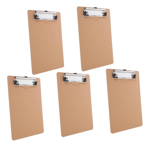 Parliky 5 Stück Teiliges Mini Klemmbrett Schreibunterlage aus Holz und Clip Stabiles Schreibbrett für Büro Schule und Zuhause Leichter Papierhalter für Notizen und Dokumente Parliky 5 Stück Teiliges Mini Klemmbrett Schreibunterlage aus Holz und Clip Stabiles Schreibbrett für Büro Schule und Zuhause Leichter Papierhalter für Notizen und Dokumente von Parliky