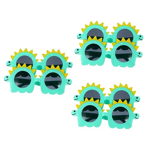 Parliky 6 Stk Dinosaurier-brille Neuheitsbrille Falsches Brillengestell Strandbrillen Halloween-sonnenbrille Neuartige Sonnenbrille Lustige Brillengestelle Lustige Partybrillen Abs von Parliky