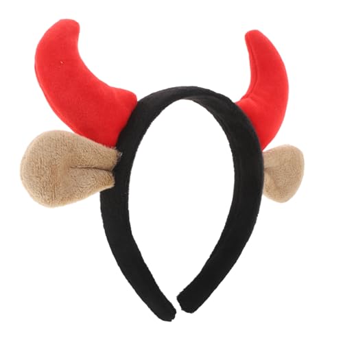 Parliky Cosplay Stirnband Kopfschmuck Prop Haarschmuck Kopfschmuck Für Die Aufführung Von Kindern Ochsenhorn Stirnband Party Ornament Horn Design Stirnband von Parliky