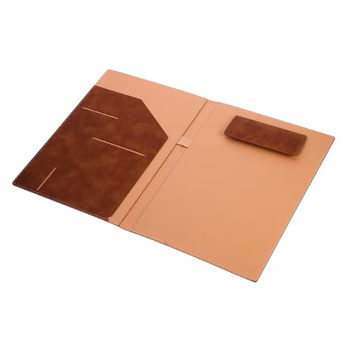 Parliky Multifunktionaler Business Aktenordner aus Leder Magnetverschluss Dokumentenmappe Organizer mit Metallklammern und Stifthalter Praktischer Büro und Vertragsordner in Braun für Parliky Multifunktionaler Business Aktenordner aus Leder Magnetverschluss Dokumentenmappe Organizer mit Metallklammern und Stifthalter Praktischer Büro und Vertragsordner in Braun für von Parliky