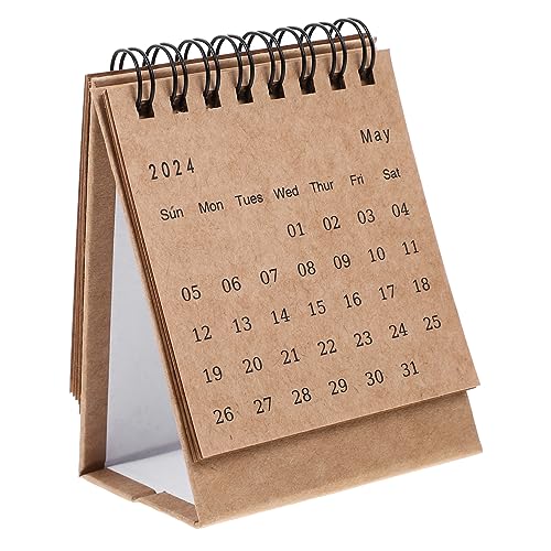 Parliky Staffelei Kalender 2024 Bürokalender Jahr Des Drachen Kalender Mini Tischkalender Tisch Monatskalender Taschenkalender Kleiner Tischkalender Standkalender Deko Kalender von Parliky