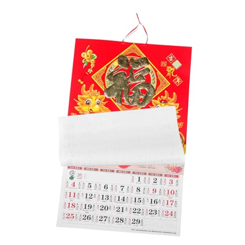 Parliky Staffelei Kalender Planung Hängender Kalender Wandkalender Traditioneller Kalender Jährlicher Chinesischer Wandkalender Tigerjahr Kalender Glückskalender Täglicher von Parliky