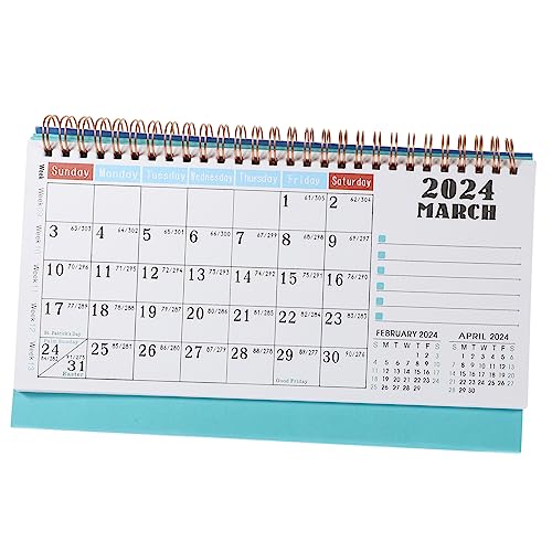 Parliky Tischkalender 2024 Mini-Tischkalender Planer 2024-2025 Staffelei-Tischkalender Tabelle 2024 Bürobedarf persönlicher kalender office organizer kleiner Kalender Monatskalender Papier von Parliky