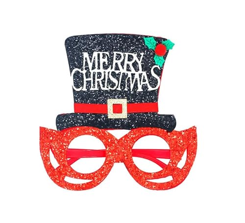 Brille "Merry Christmas" in Glitzer von Partilandia