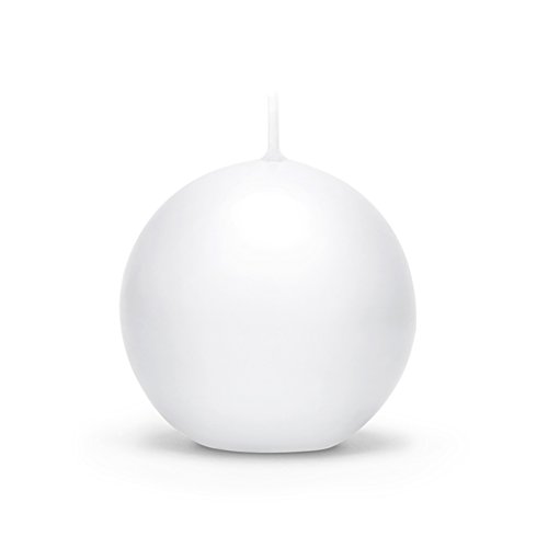 Party Deko Kugelkerzen weiß Sphere 8 cm 6 Stück Kerzen Tafelkerzen Tischdekoration Hochzeit von Party Deko