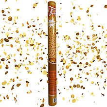 Party Discount NEU Konfetti-Shooter, Gold-Flitter, ca. 60 cm von Party Discount