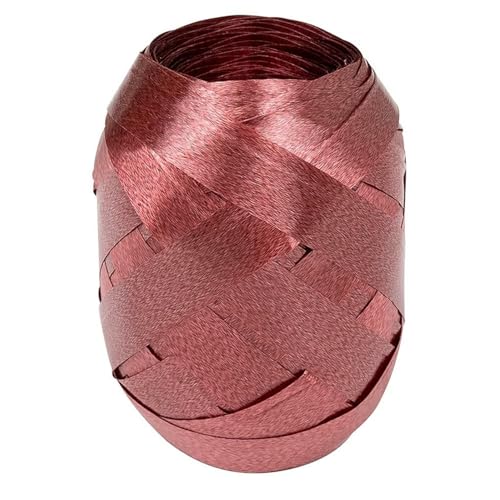 Party Discount Geschenkband, Polyband, 10mm Breite, 30m, bordeaux, Schleifenband für Präsente, Deko, Basteln von Party Discount