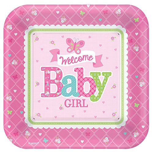 Party Discount NEU Teller Little One Girl, Ø 25,4 cm, 8 Stk. von Party Discount