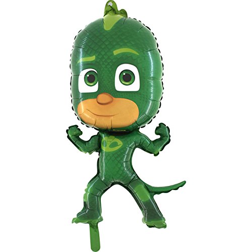 Party Factory Folienballon - PJ Masks - Gekko, XXL Ballon - 90cm, grün, Luftballon, Heliumballon für Kinder, Partydekoration von Party Factory