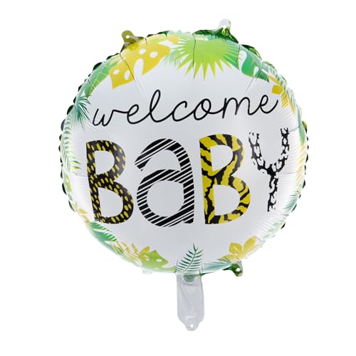 Party Factory Folienballon "Willkommen Baby" Ø 45cm, Heliumballon, Luftballon zur Geburt, Babyparty von Party Factory