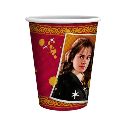 Party Factory `Harry Potter´ 10 Pappbecher, 250ml, bunt, Einwegbecher, Partybecher für Kindergeburtstag oder Mottoparty von Party Factory