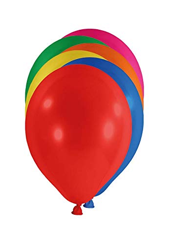 Party Factory Luftballons 25 cm Bunt für Helium und Luft geeignet (10 Stück) von Party Factory